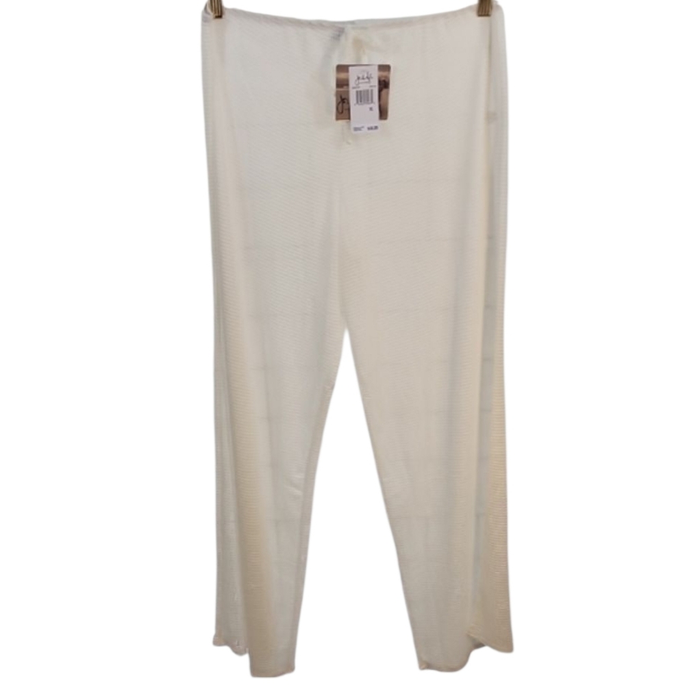 Jordan Taylor‎ Mesh Cover Up Pants XL White Beach Resortwear  Poolside